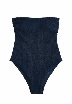 REGULAR FIT - TUMMY CONTROL BANDEAU  - Badedragt - navy blue crinkle