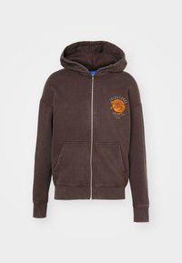 JORVENOM ZIP HOOD UNISEX - Sweatjacke - chocolate brown