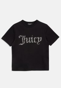 DIAMANTE JEWEL GIRLFRIEND - T-shirt estampada - black