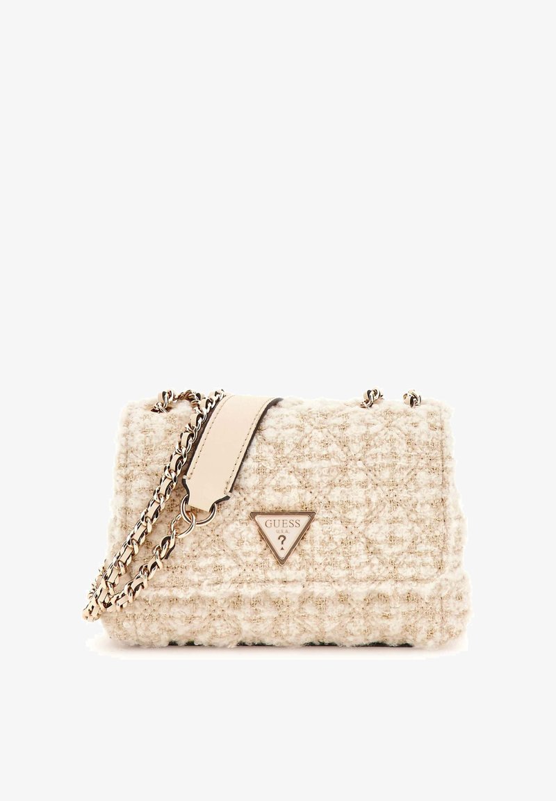 Guess GIULLY MINI 2 COMP CNVRTBL FLP - Sac à main - ivory