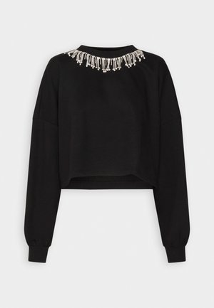 ONLRHINE BLING O NECK  - Felpa - black