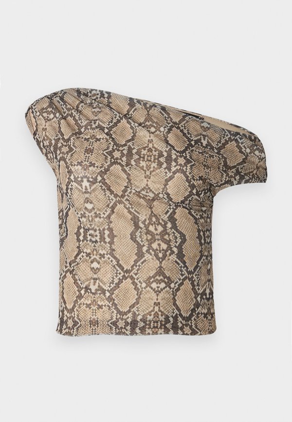 ASYMMETRIC  - Print T-shirt - beige4