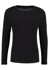 BASE ROUND TEE - Ilgarankovis viršutinės dalies drabužis - black