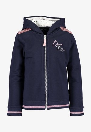 HEARTBEAT - Hoodie met rits - NACHTBLAU
