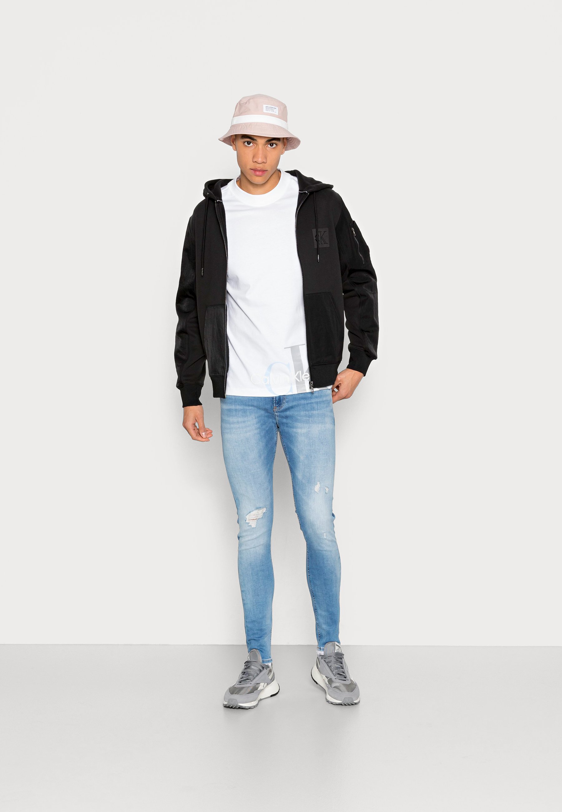 Calvin Klein Jeans SUPER SKINNY - Jeans Skinny Fit - denim medium/blue denim  - Zalando.co.uk