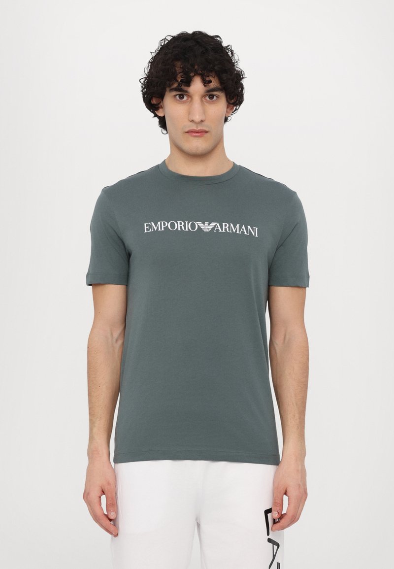 Emporio Armani - T-shirt imprimé - balsam green, Agrandir