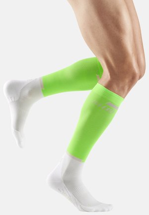 THE RUN COMPRESSION SOCKS KNEE-HIGH MEN - MADE IN GERMANY - Kniestrümpfe - green white