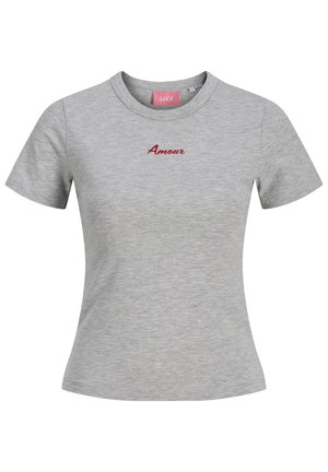 JJXX, JXGIGI VALENTINE TEE - T-shirt basic - light grey melange