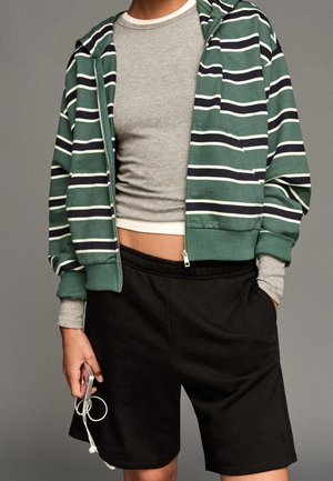 Bershka, Sweat zippé - evergreen