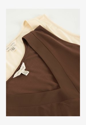 Love & Roses, 2 PACK - Top - x chocolate brown and ecru