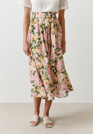 More & More BLUMENPRINT - Maxi skirt - mehrfarbig
