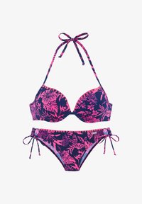 Unausgewählt, marine-pink bedruckt