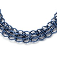 Breil ROCKMANTIC - Collar - silver/blu