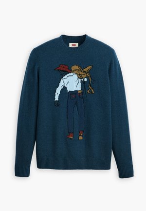 Levi's® Trui - saddleman intarsia sargasso sea