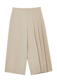 CULOTTE CON PIEGHE  - Gonna a campana - beige