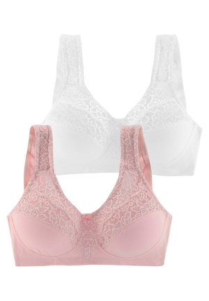 LASCANA, 2 PACK - Underwired bra - rosé  weiß