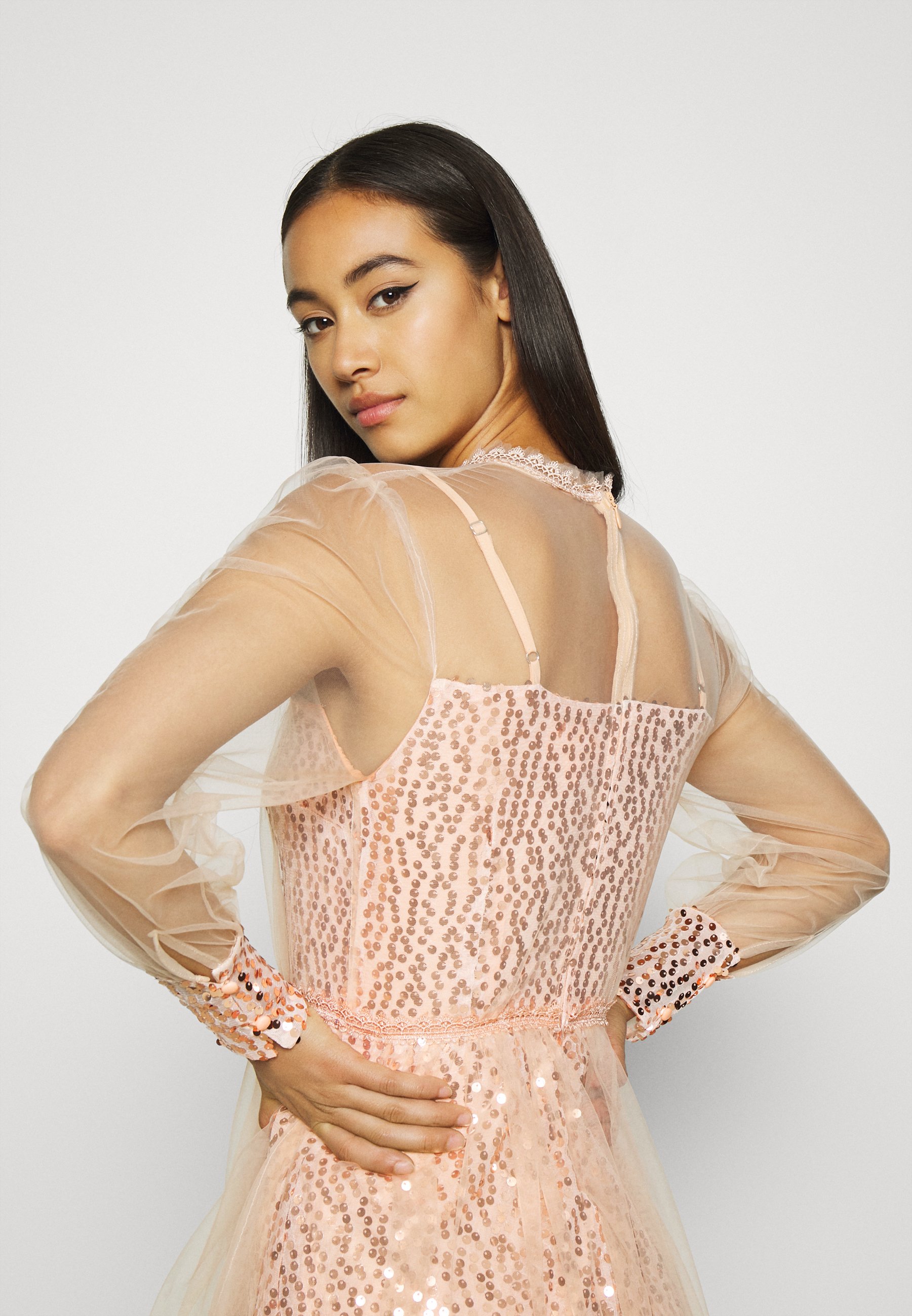rose gold dress party