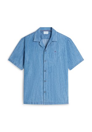 Tommy Hilfiger, CAMP COLLAR SHIRT SEASONAL QUALITY - Chemise - mid blue denim
