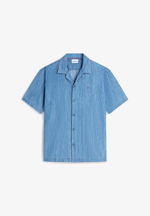 Tommy Hilfiger, CAMP COLLAR SHIRT SEASONAL QUALITY - Chemise - mid blue denim
