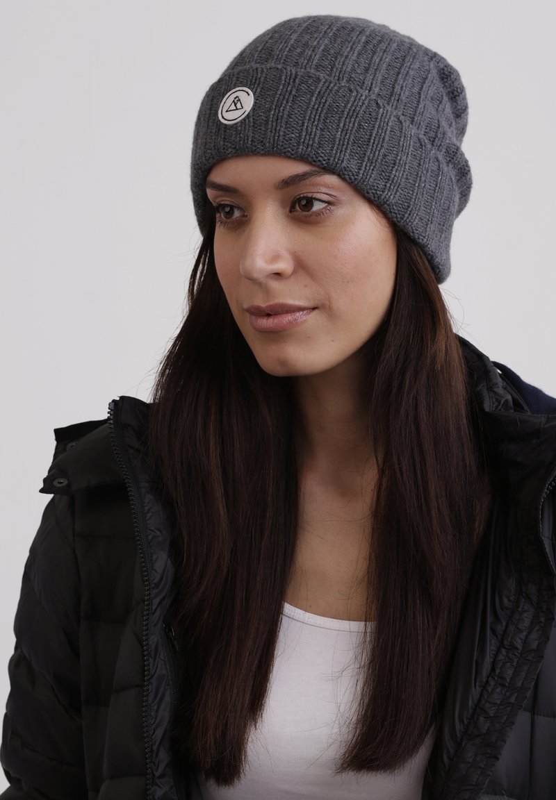 CASH-MERE UNISEX metaliczny szary
