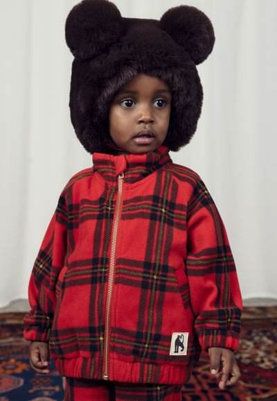 Mini Rodini CHECK JACKET UNISEX - Flīsa jaka - red