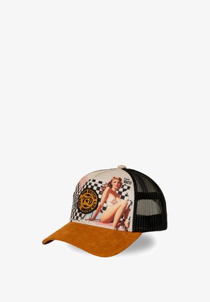 Von Dutch, SUBL UNISEX - Cap - brown light beige black