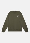 CLUB CREW - Bluză de molton - medium olive/white