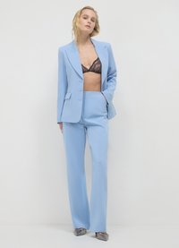 Calliope PALAZZO PINCES - Stoffhose - celeste