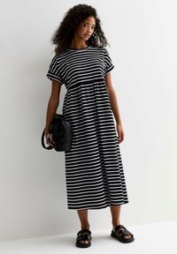 New Look STRIPE MIDI SMOCK  - Vestito casual - black pattern