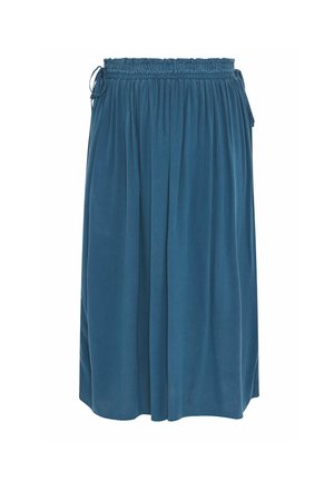 Yours Clothing, PLUS SIZE MIDI SKIRTS. - Gonna a campana - dark blue
