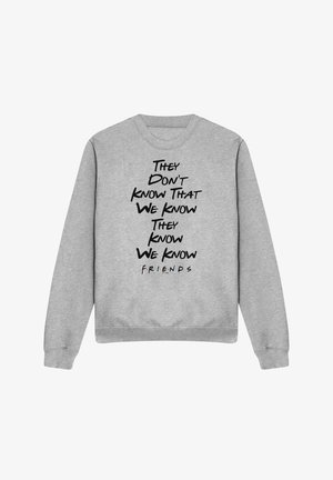 Cotton Soul, THEY DONT KNOW WE KNOW THEY KNOW - Sweatshirt - mottled light grey