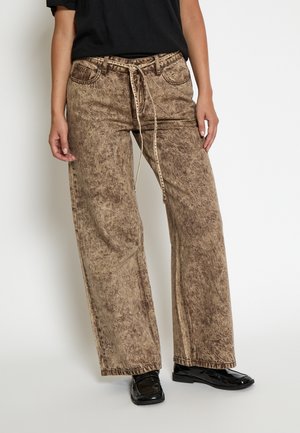 JESS LOW WAISTED  - Traperice ravnih nogavica - walnut melange