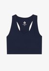 MEDIUM SUPPORT RIBBED SPORTS BRA WITH RACER BACK - Sport-bh met medium support - dark blue