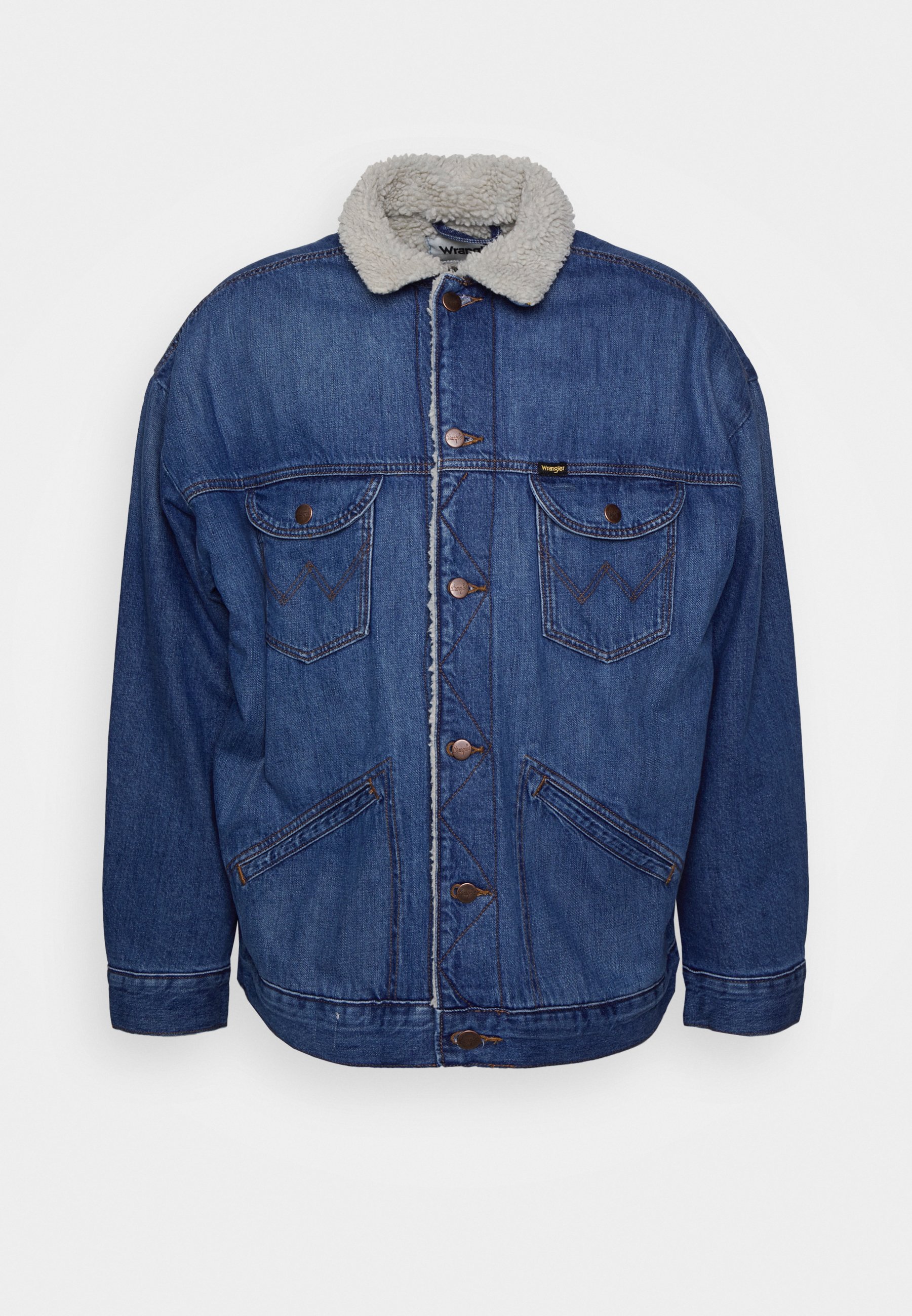 Wrangler Sherpa Oversized Denim Jacket - L