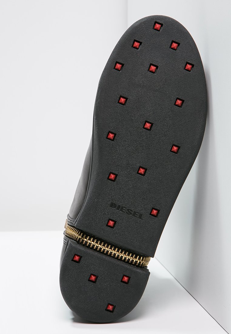 Diesel S-NENTISH - Zapatillas altas - black/gold/negro - Zalando.es