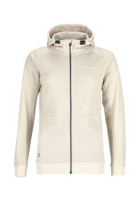 Swedemount TRAINING LOGO ZIP HOOD W II - Fleece jacket - beige melange beige