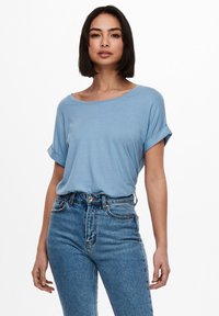 ONLY MOSTER O-NECK - Bluse - faded denim