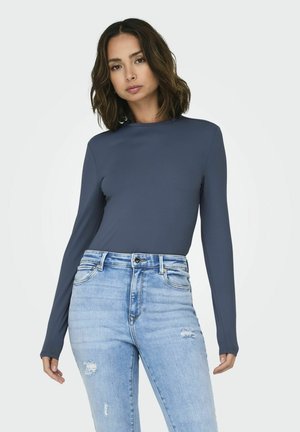 ONLY NORMAL GESCHNITTEN U-AUSSCHNITT - Longsleeve - vintage indigo