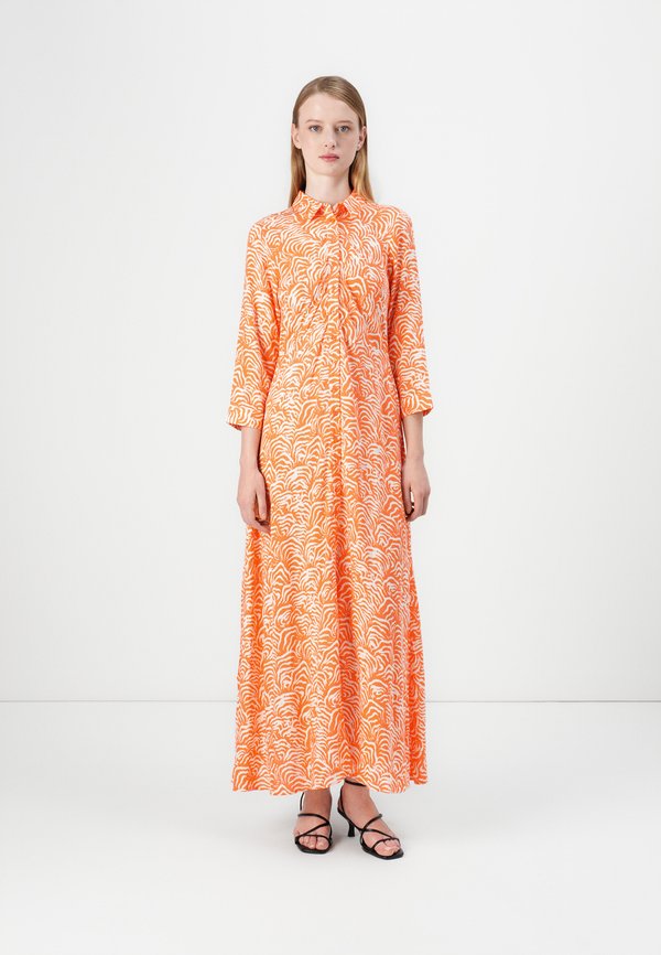 YASSAVANNA LONG SHIRT DRESS - Blusenkleid - nasturtium