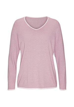 V-AUSSCHNITT - Jumper - mauve-rosé