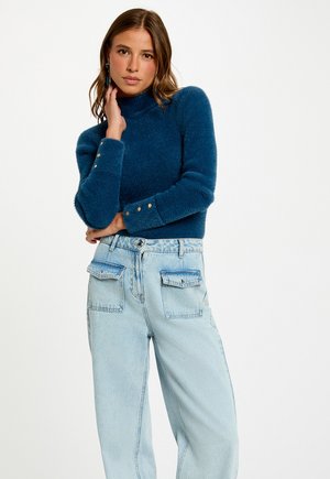 LONG-SLEEVE FUZZY - Maglione - bleu pétrole