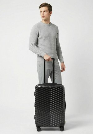 Redolz, ESSENTIALS 18 2.0 4 ROLLEN TROLLEY M 66 CM MIT DEHNFALTE UNISEX - Trolley - metallic-black shiny