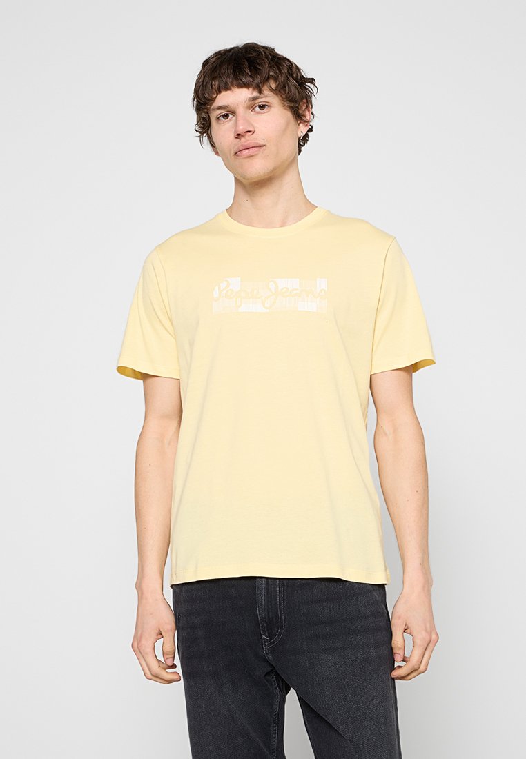 Pepe Jeans T-shirt print geel