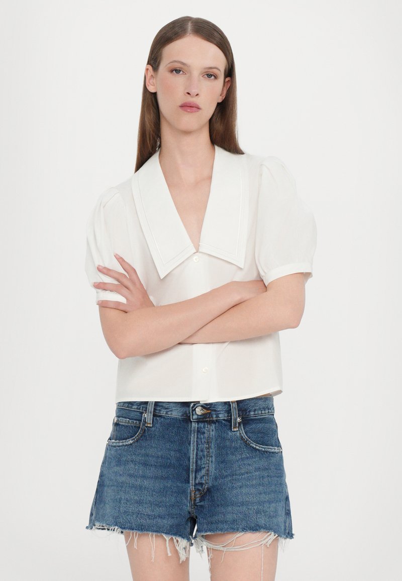 FRAME THE HANG - Jeans Shorts - dark blue