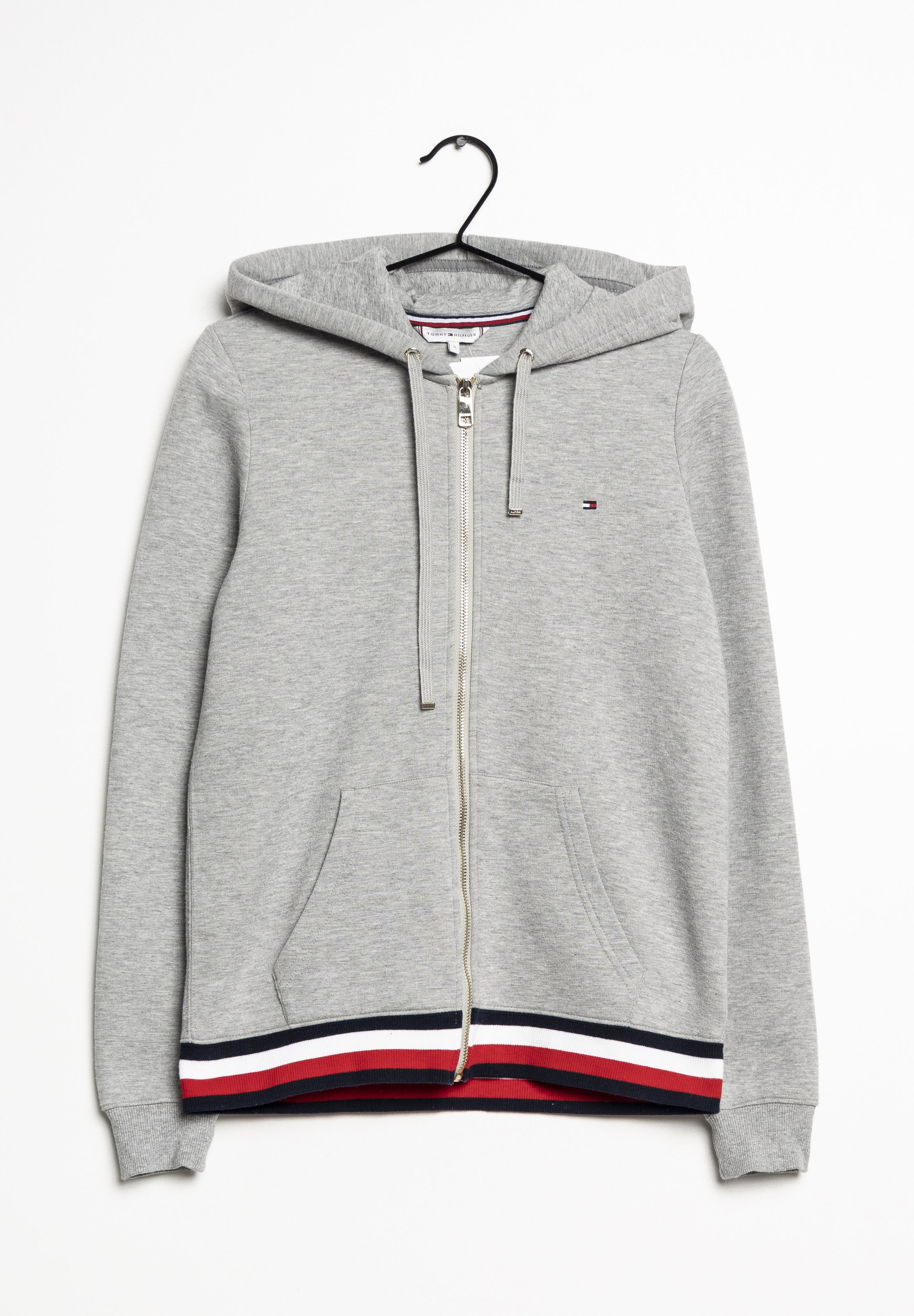 Zip Hoodie Tommy Hilfiger Women's Sweatshirt Grey TOMMY