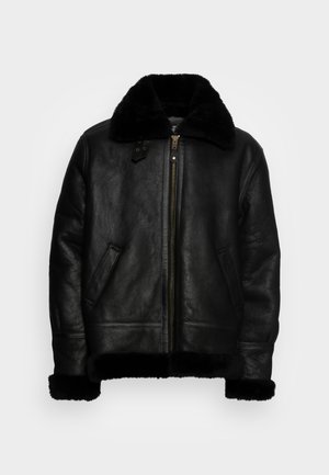Schott Кожено яке - black