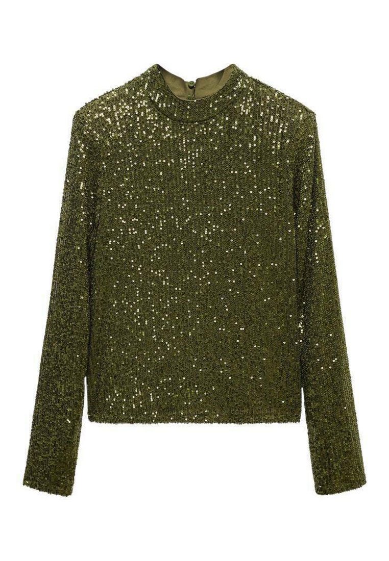 Mango Blouse olijfgroen