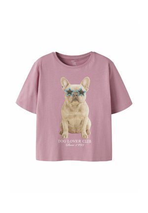 Name it, NAME IT T-SHIRT REGULAR FIT - Camiseta estampada - lilas