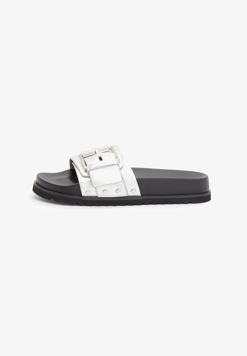 AllSaints ELLIE STUD - Mules - metallic silver