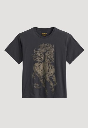 Wrangler, WRANGLER X LAINEY WILSON GOLDEN TEX TEE - Тениска с щампа - nightshade